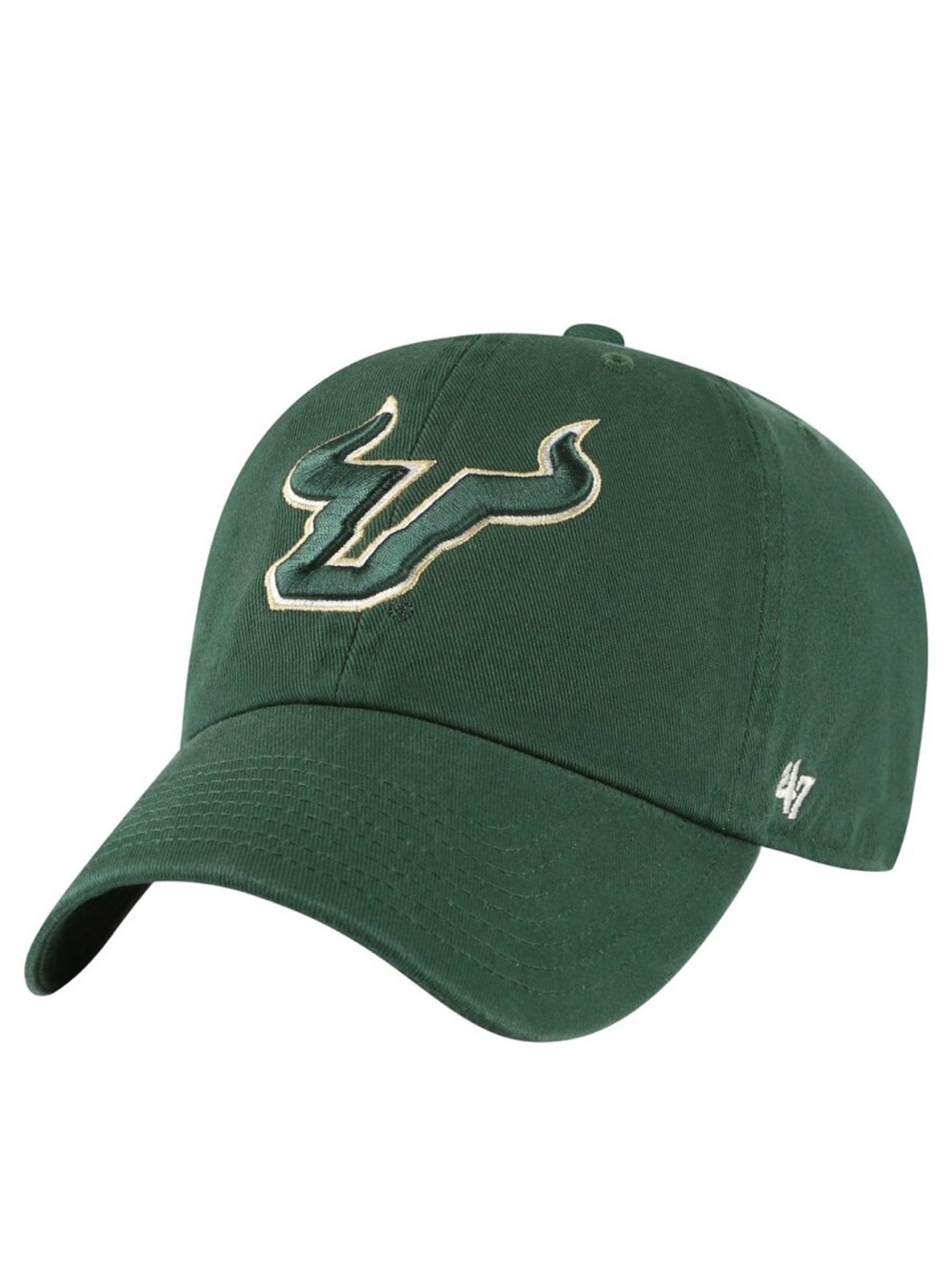 47 Brand Dark Green USF Bulls Embroidered Cap
